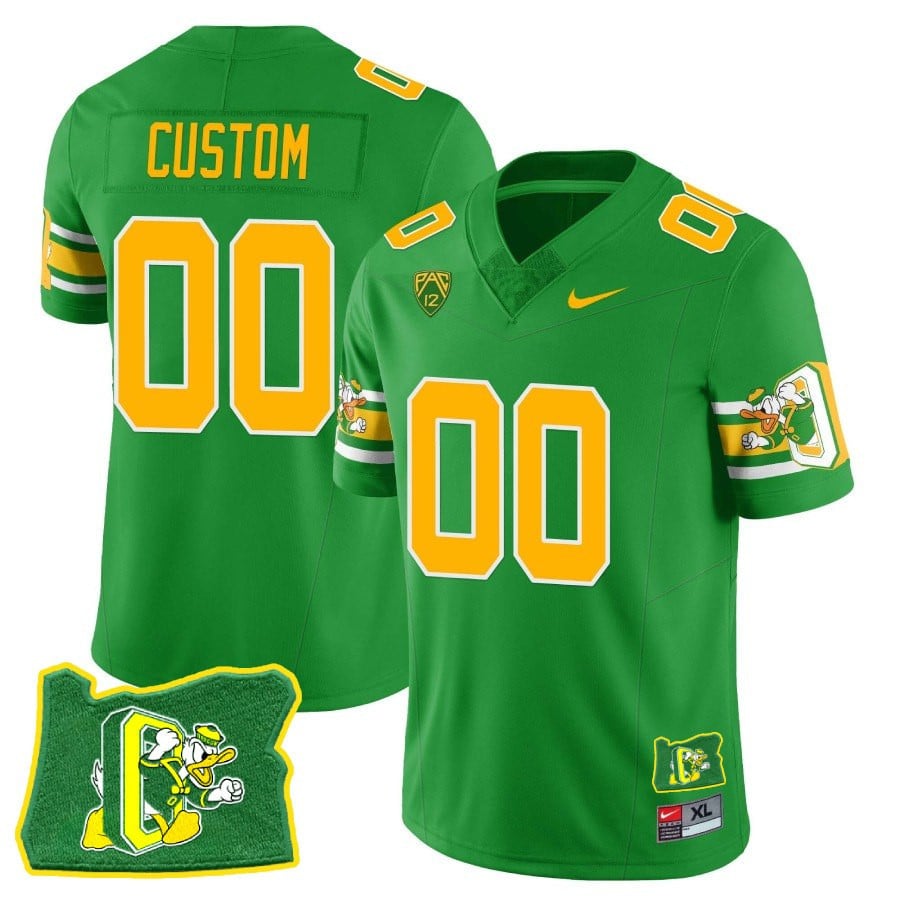 Menâ€™s Oregon Ducks â€˜Mighty Oregonâ€™ Throwback Football Stitched Jersey â€“ Oregon State