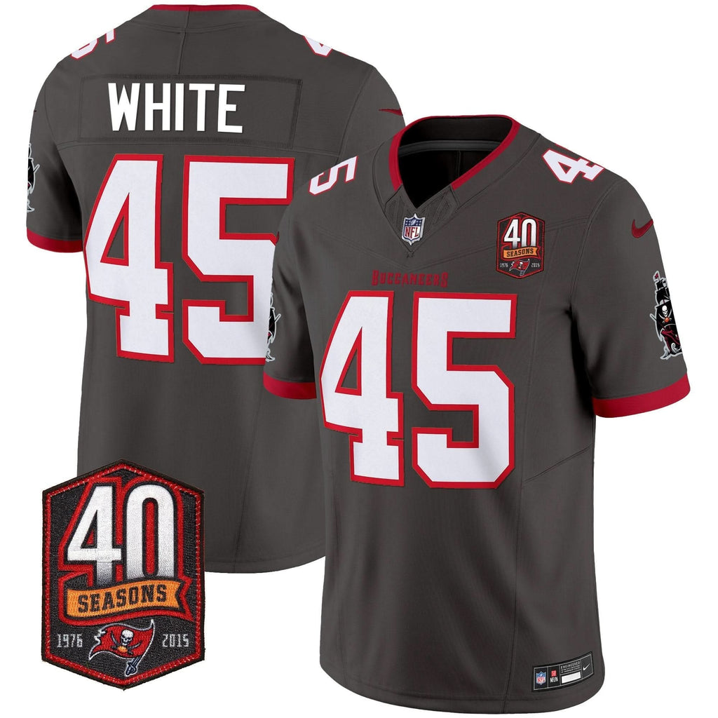 TB 40th Season Patch Vapor Limited Jersey