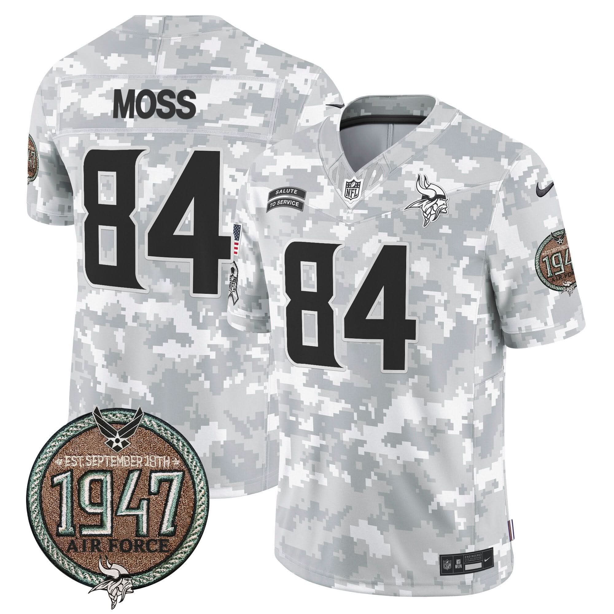 MIN 2024 Salute to Service Establishment Year Patch Vapor Limited Jersey