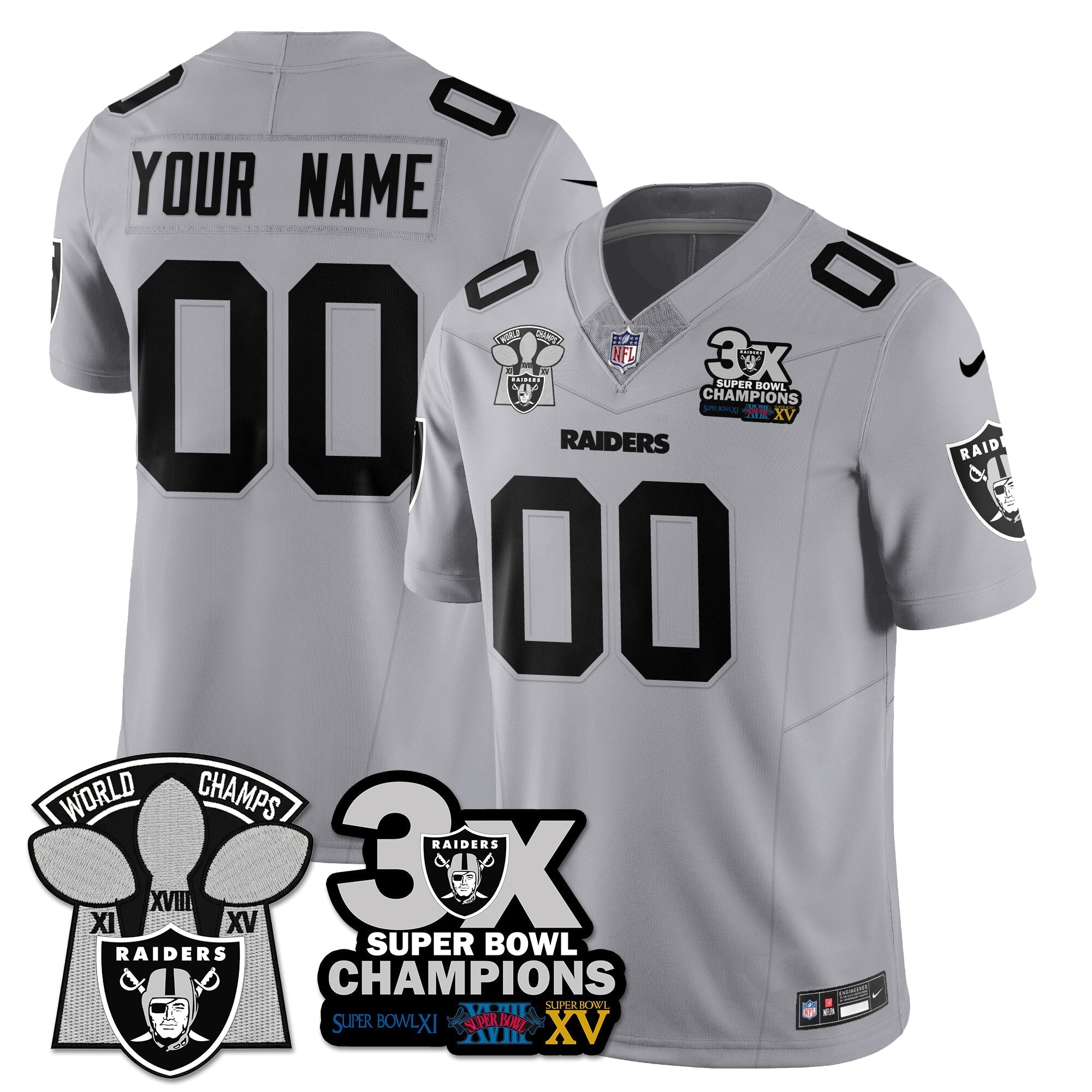 LVR 3-Time Champions Patch Vapor Limited Jersey