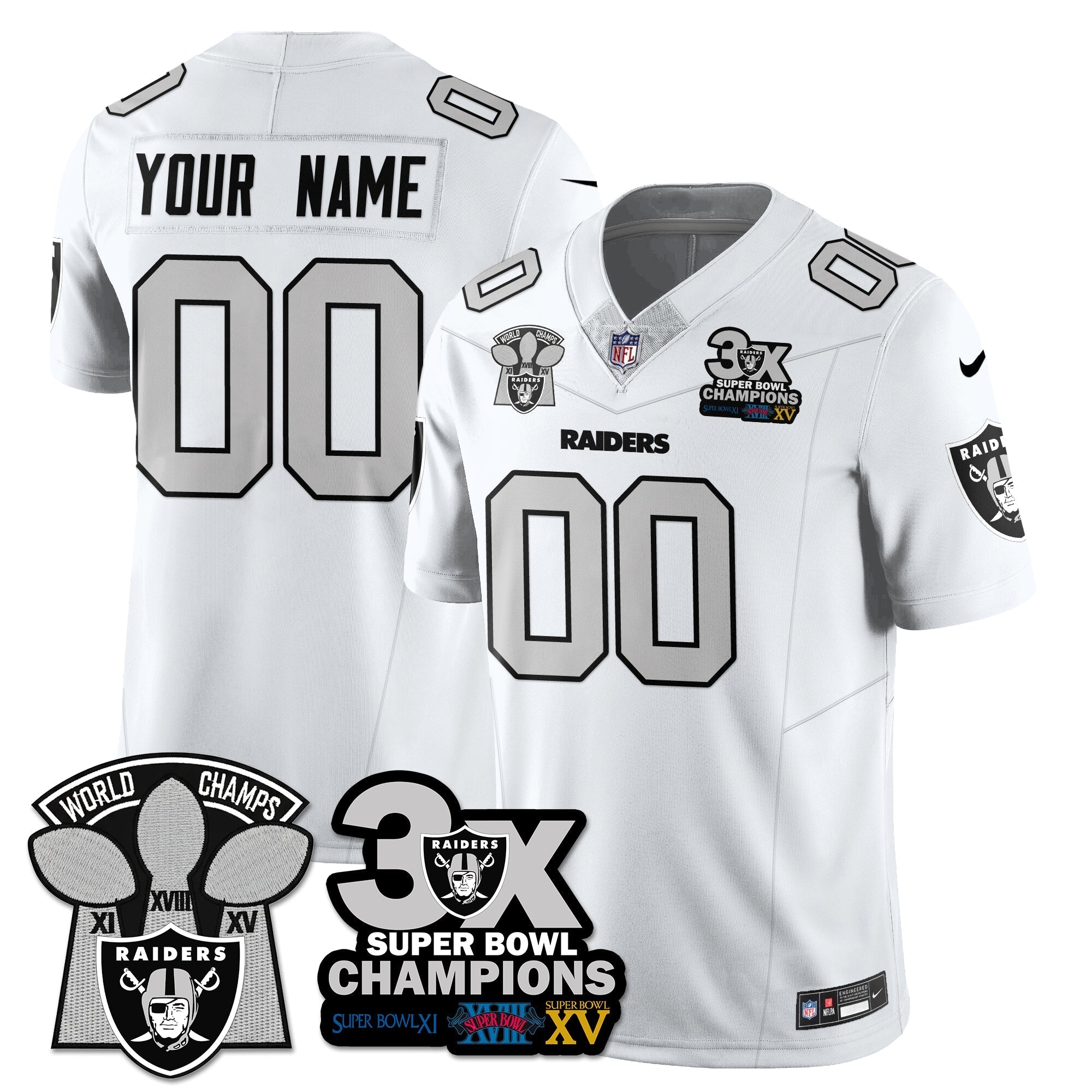 LVR 3-Time Champions Patch Vapor Limited Jersey