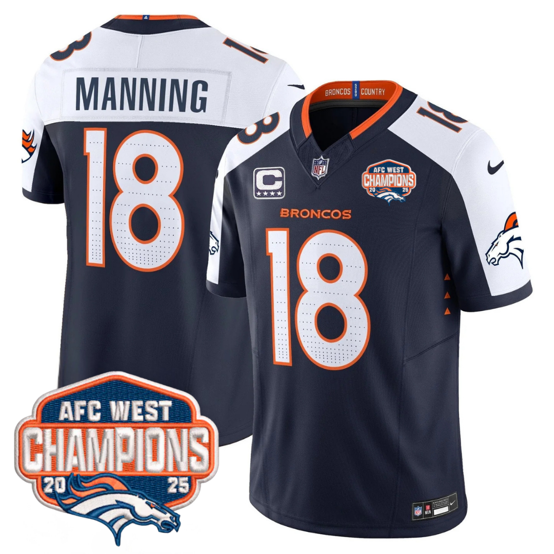 DEN AFC West Champions Patch Vapor Limited Jersey V2