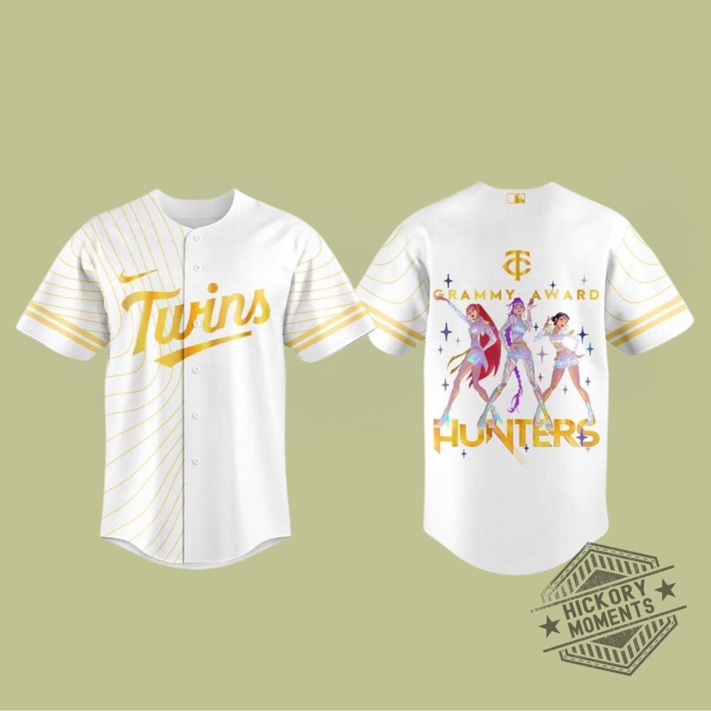 Minnesota Twins X Kpop Demon Hunters 2026 Grammys Personalized White Baseball Jersey