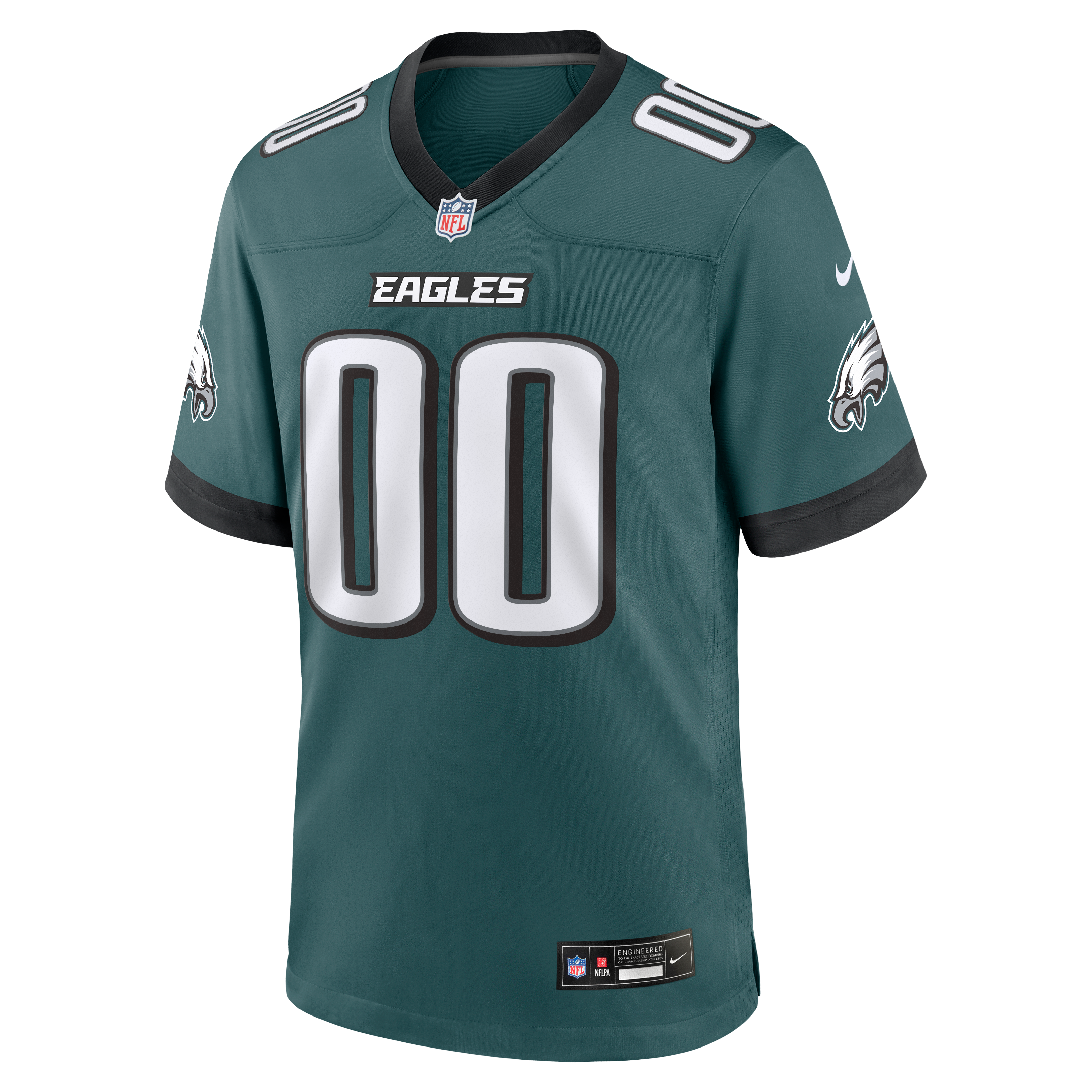 Men's Philadelphia Eagles Nike Midnight Green Team Custom Game Jersey