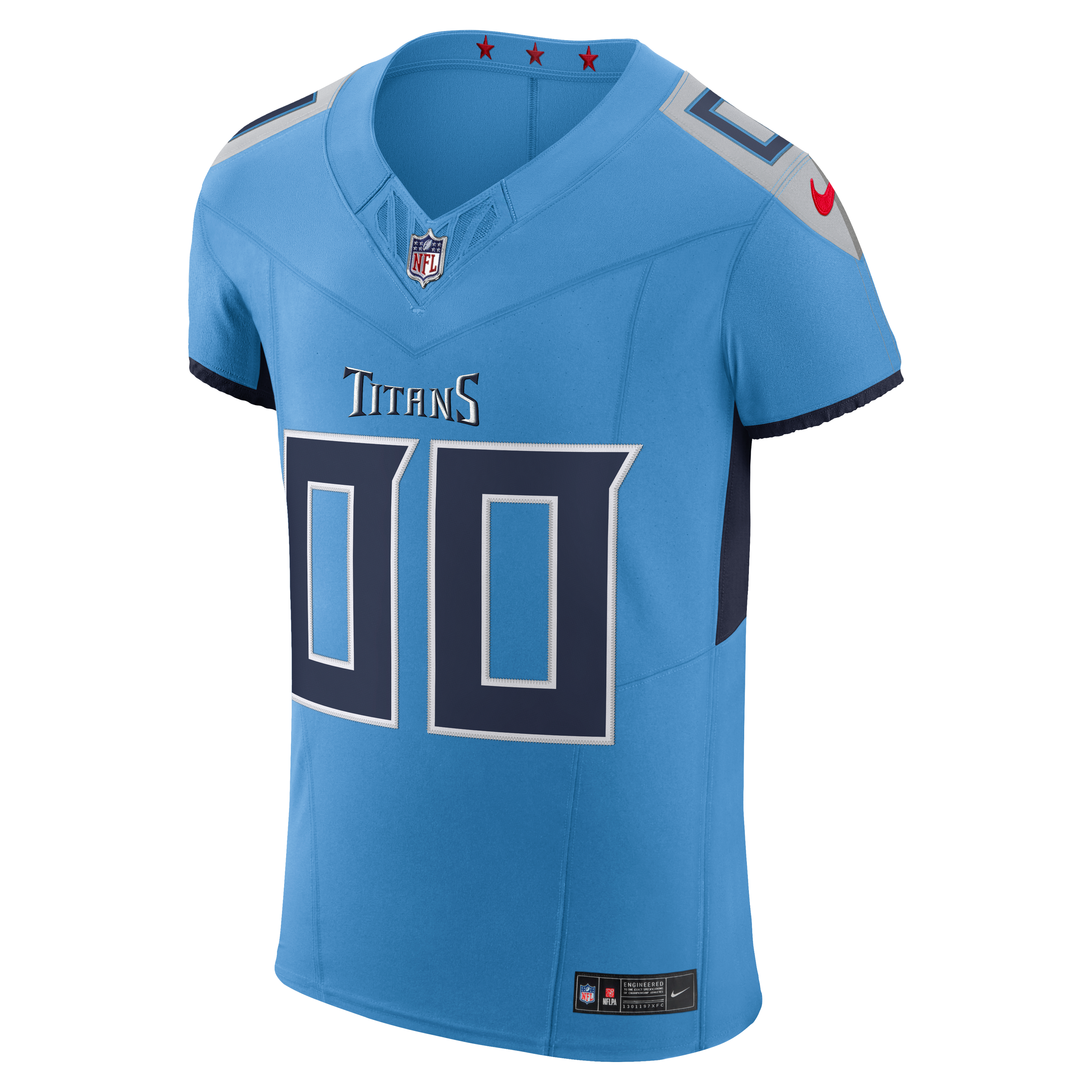 Men's Tennessee Titans Nike Light Blue Team Vapor Fuse Elite Custom Jersey