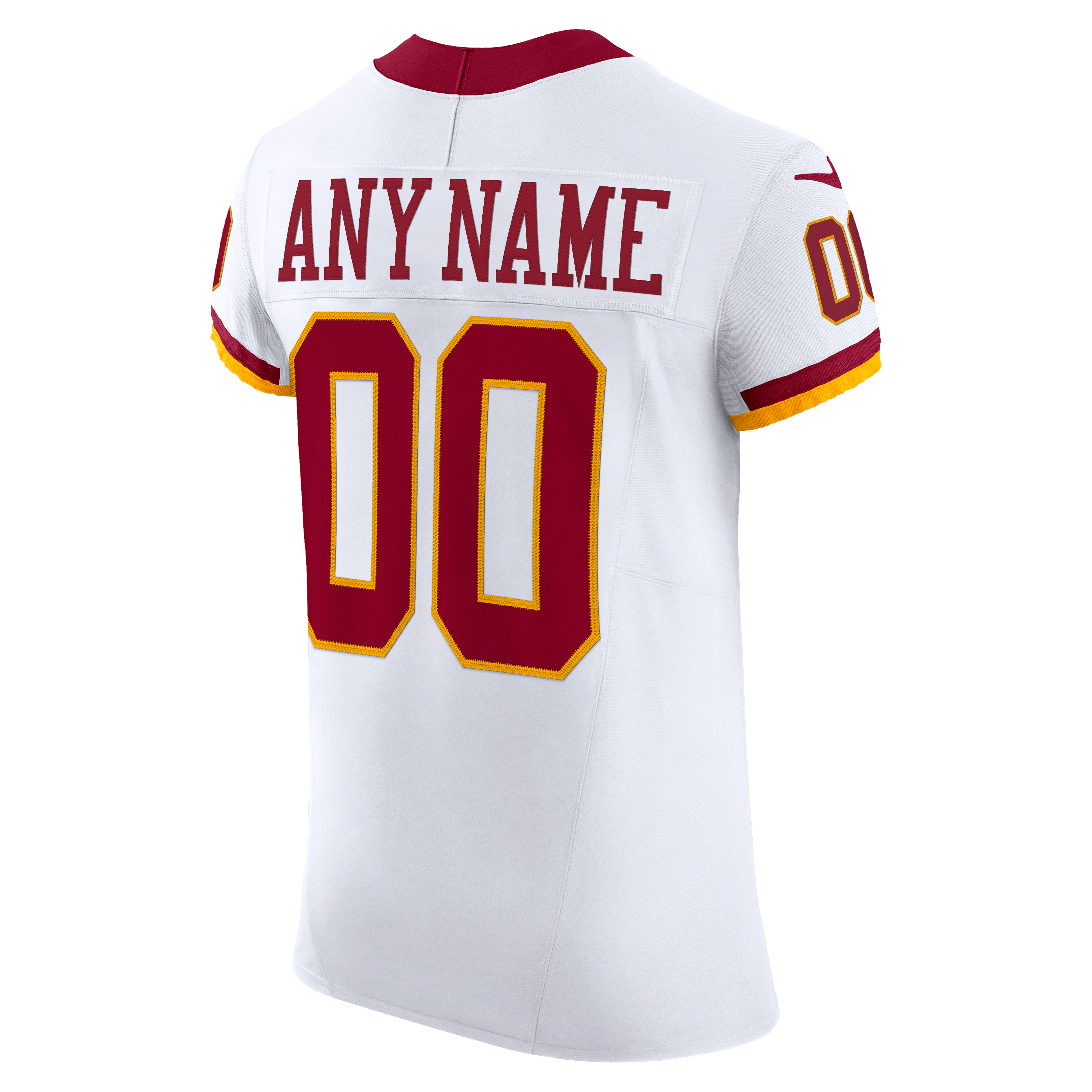 Men's Washington Commanders Nike White Vapor Fuse Elite Custom Jersey