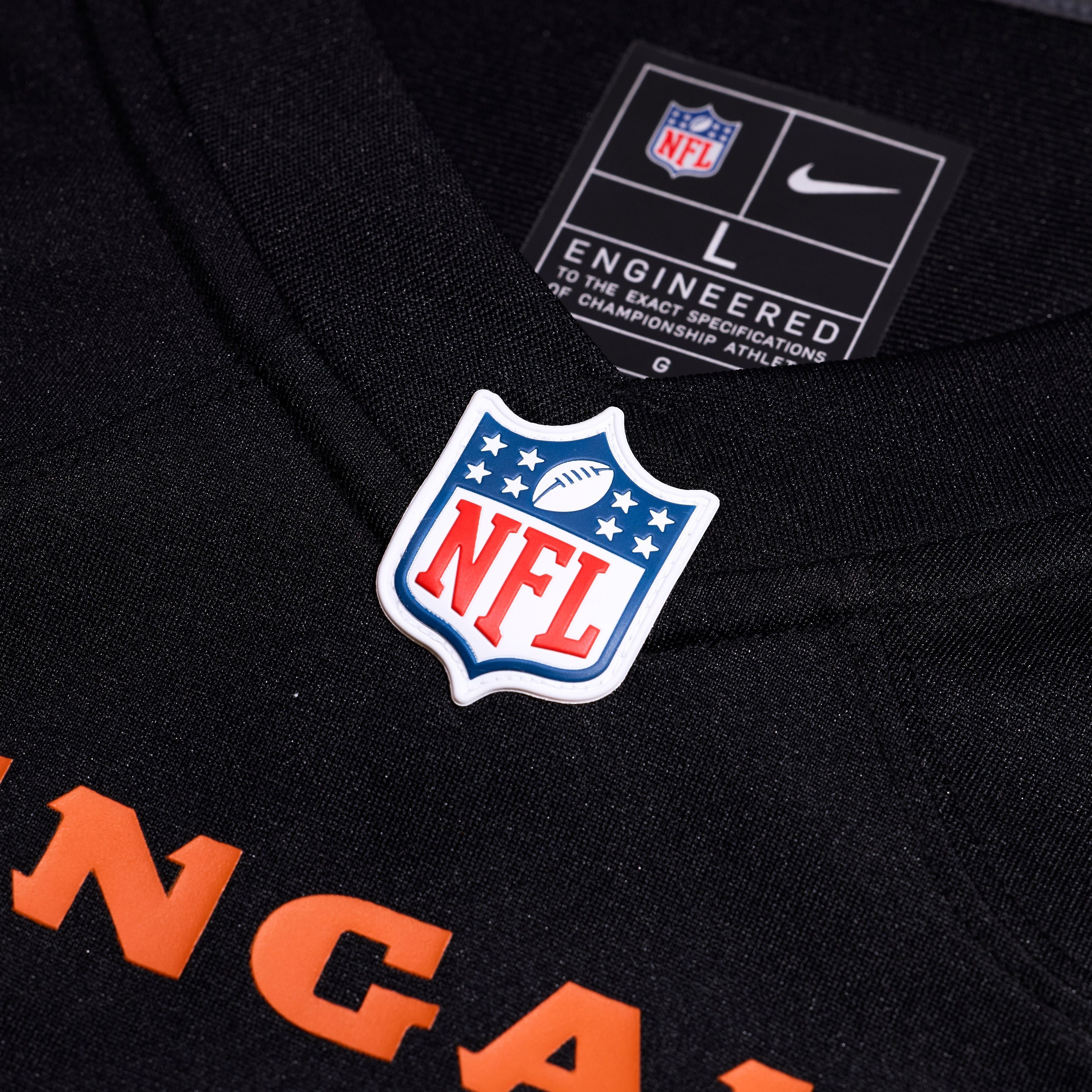 Men's Cincinnati Bengals Dj Turner Ii Nike Black Team Game Jersey