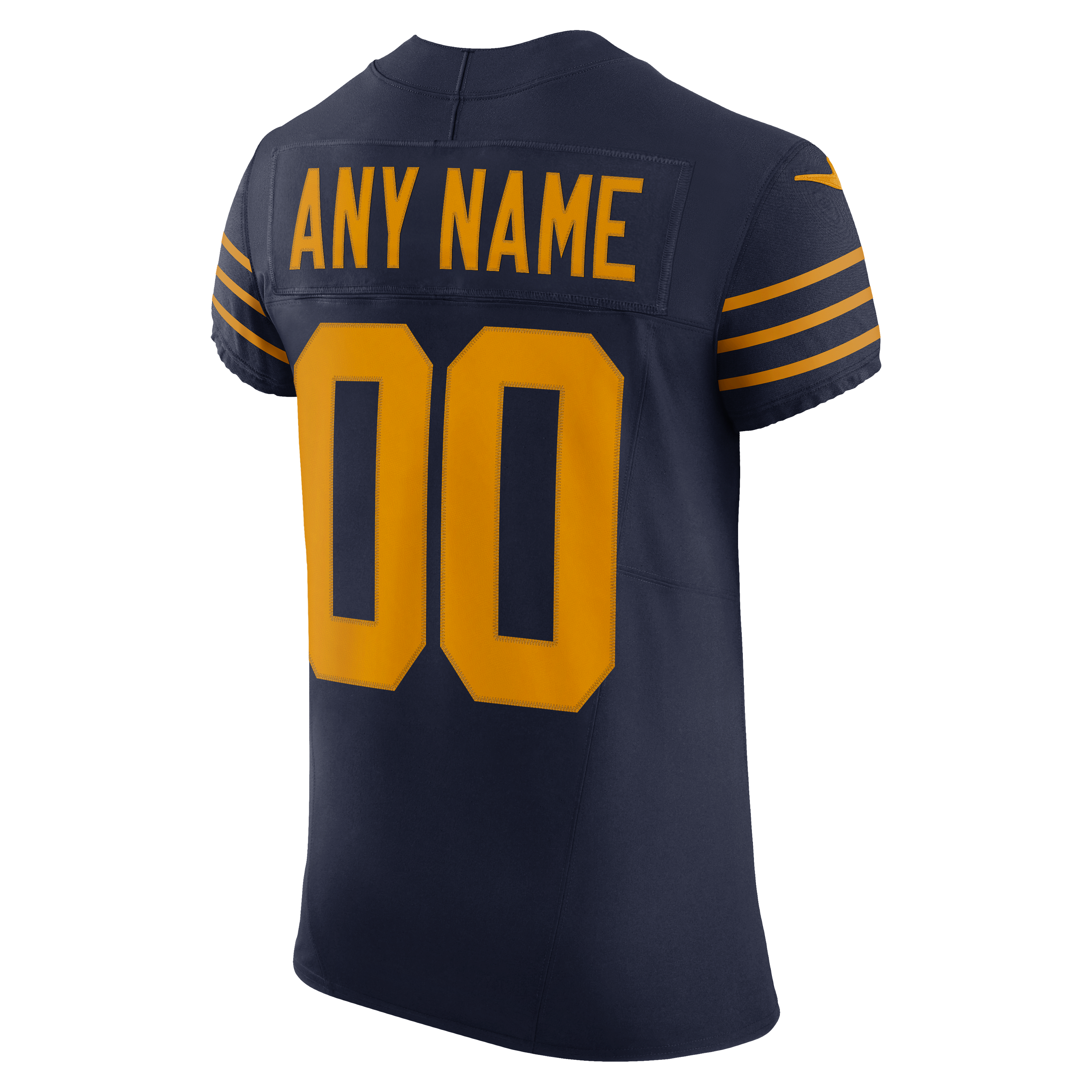 Men's Green Bay Packers Nike Navy Alternate Vapor Fuse Elite Custom Jersey