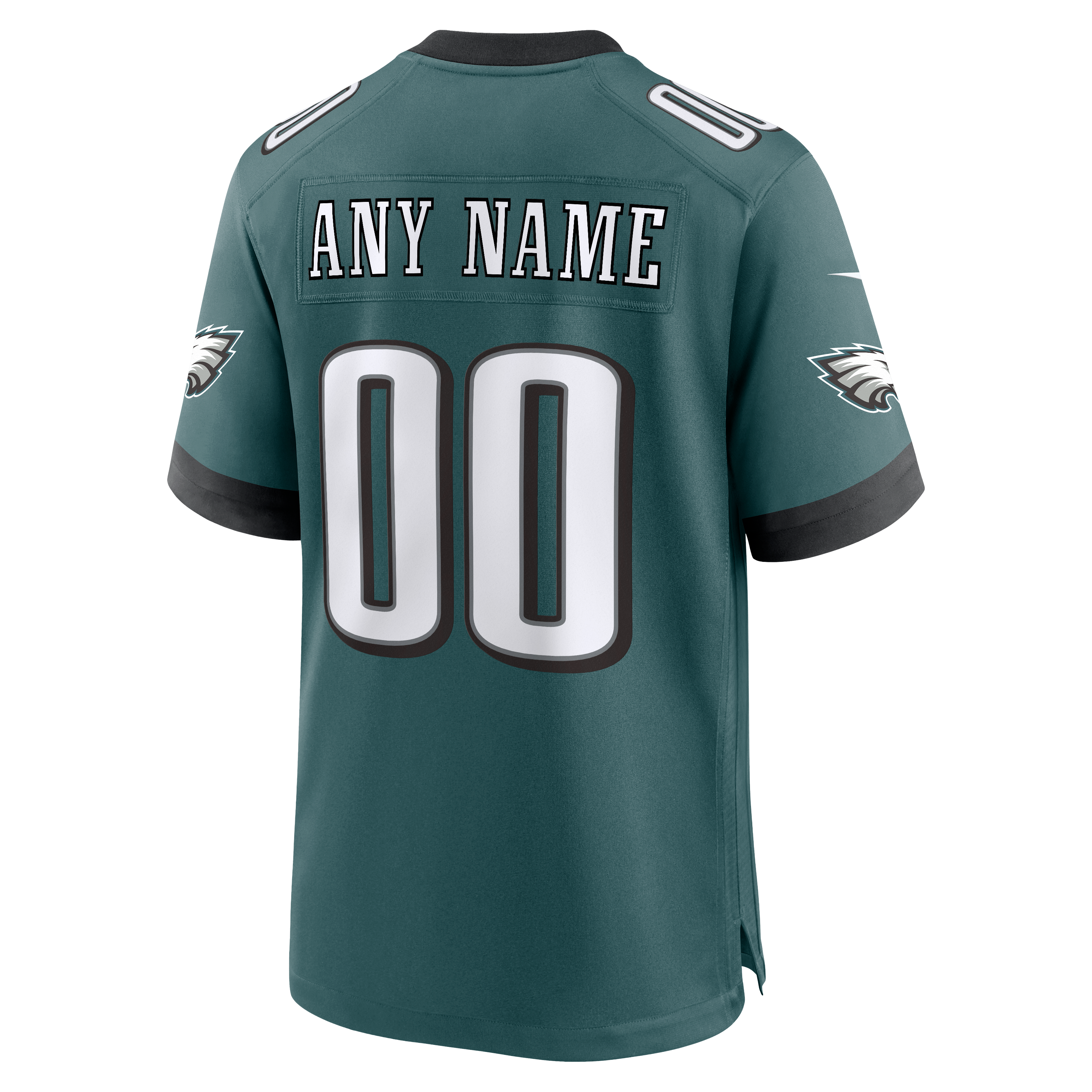 Men's Philadelphia Eagles Nike Midnight Green Team Custom Game Jersey